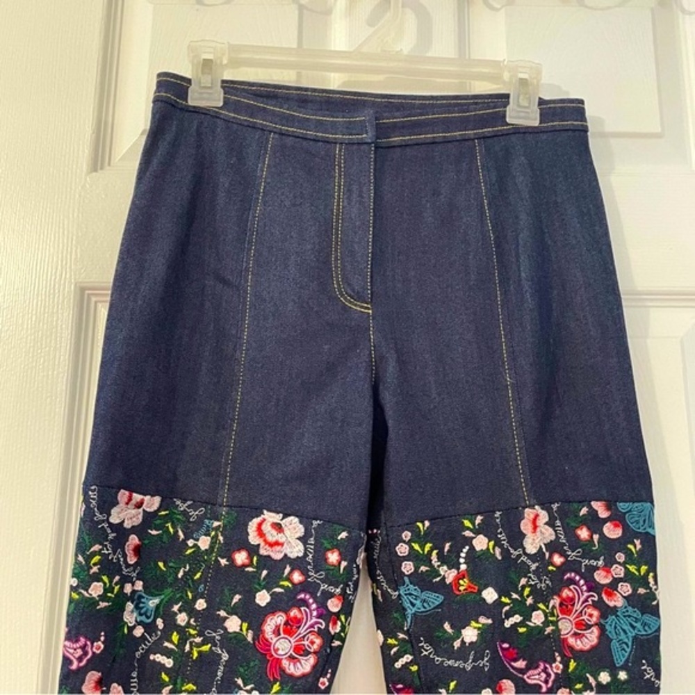 Cinq A Sept Eva Marie Embroidered Skinny Jeans Bohemian